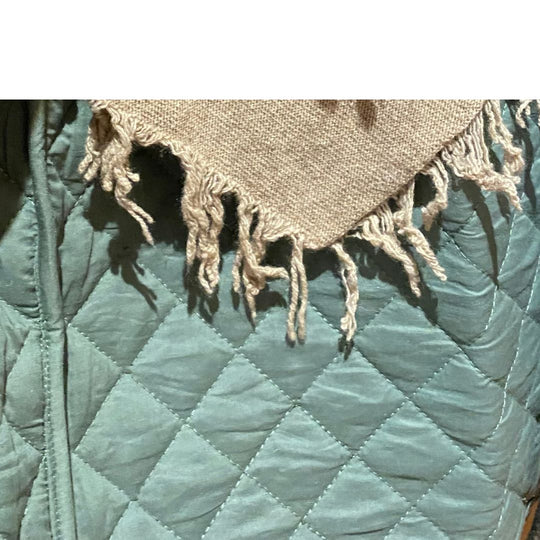 VESTE VERONIQUE MATELASSE KAKI RAYEE MARRON CHOCOLAT